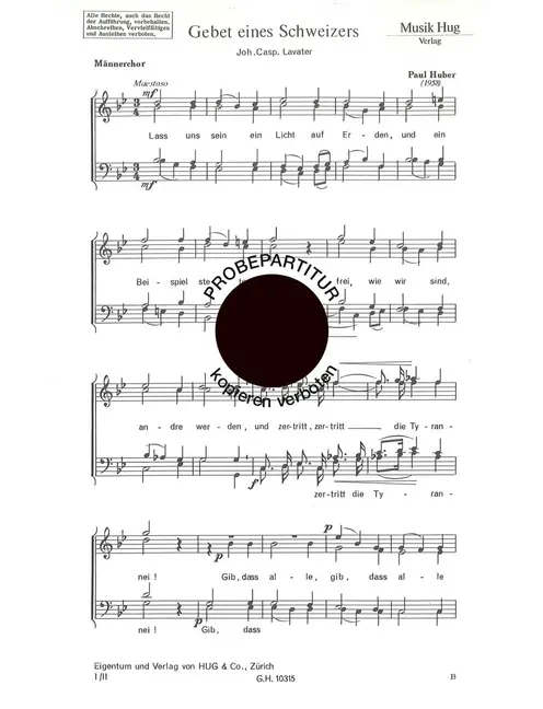 Gebet eines Schweizers